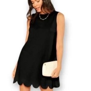 Monteau Scallop Swing Dress